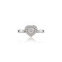 Brilliant 2 Ct Heart Cut Diamond Halo Ring for Women