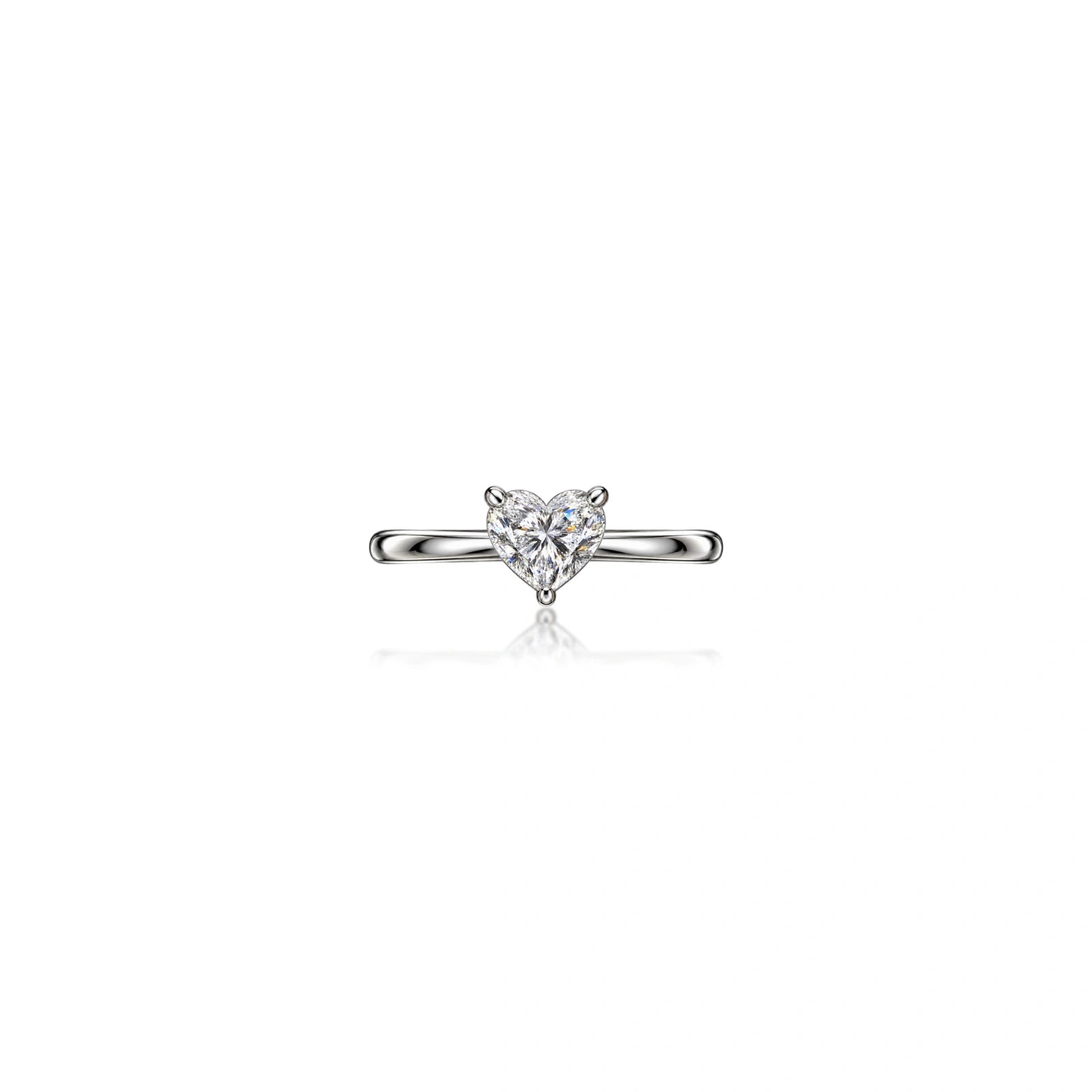 Everlasting Love 0.5 Ct Heart Cut Diamond Solitaire Ring for Women