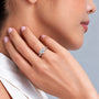 Model Wearing 2 Ct Heart Cut Diamond Solitaire Ring