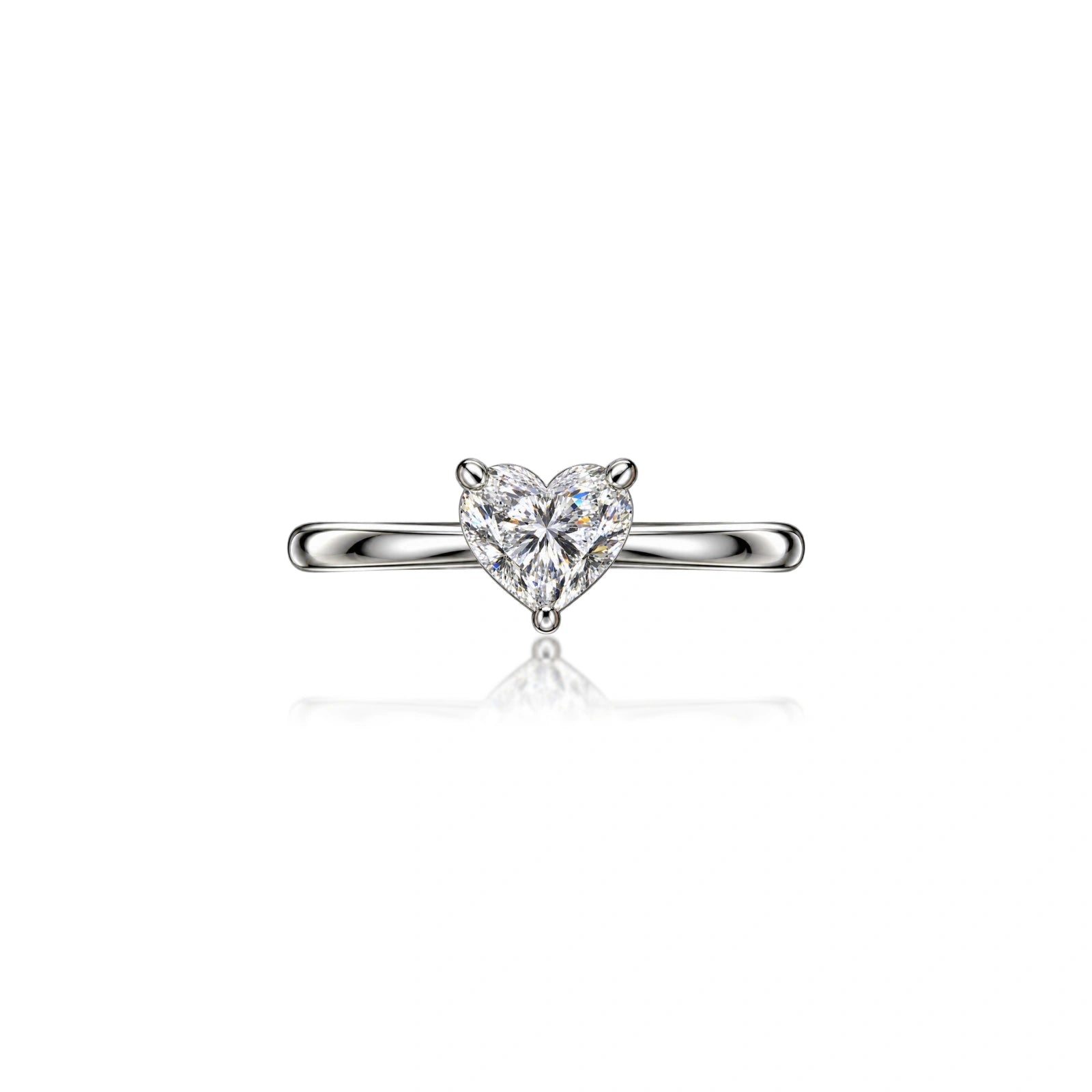 Luxury 3 Ct Heart Cut Diamond Solitaire Ring for Women