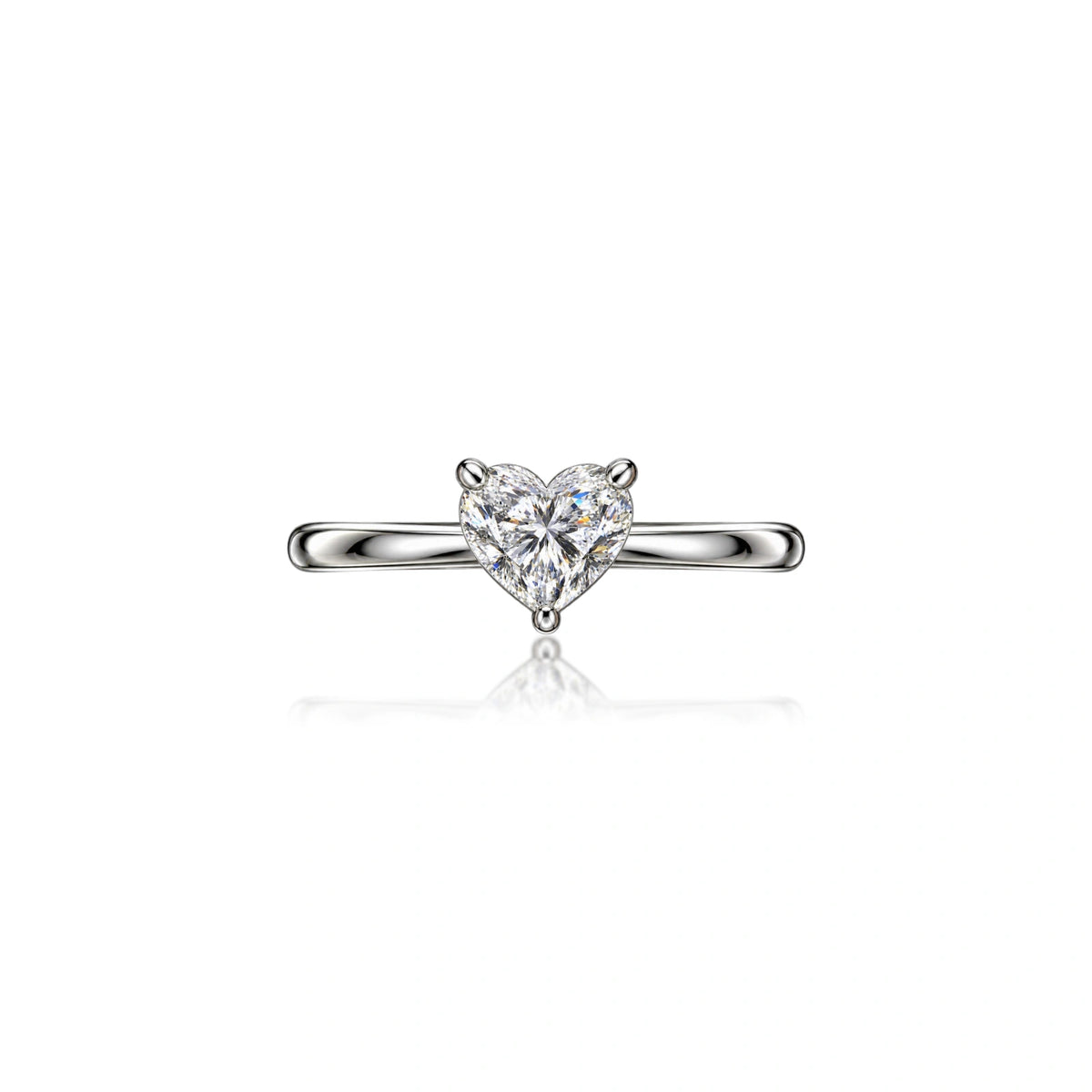 Luxury 3 Ct Heart Cut Diamond Solitaire Ring for Women