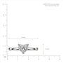SI of 5 Ct Heart Cut Diamond Solitaire Ring