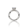 Classic Romance 3 Ct Heart Cut Diamond Pavé Ring for Women