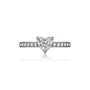 Graceful Heart 5 Ct Heart Cut Diamond Pavé Ring for Women