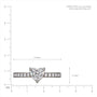 SI of 5 Ct Heart Cut Diamond Pavé Ring 