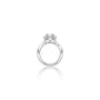 Sophisticated 0.5 Ct Princess Cut Diamond Halo Ring for Women