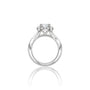 Lab grown Shinning 3 Ct Princess Cut Diamond Halo Ring for women