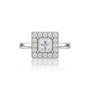 Royal 5 Ct Princess Cut Diamond Halo Ring for Grand Occasions by Fortune