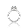 Sparkling 5 Ct Princess Cut Diamond Halo Ring for Women