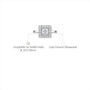 DI of 1  Ct Princess Cut Diamond Halo Ring 