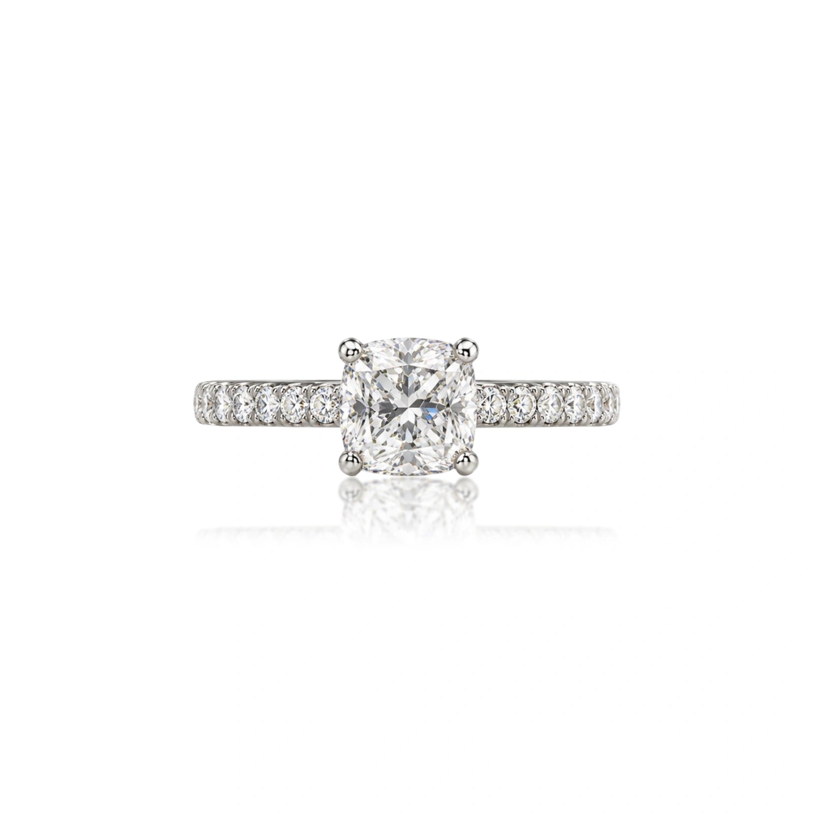 Premium 4 Ct Cushion Cut Diamond Rings for Women