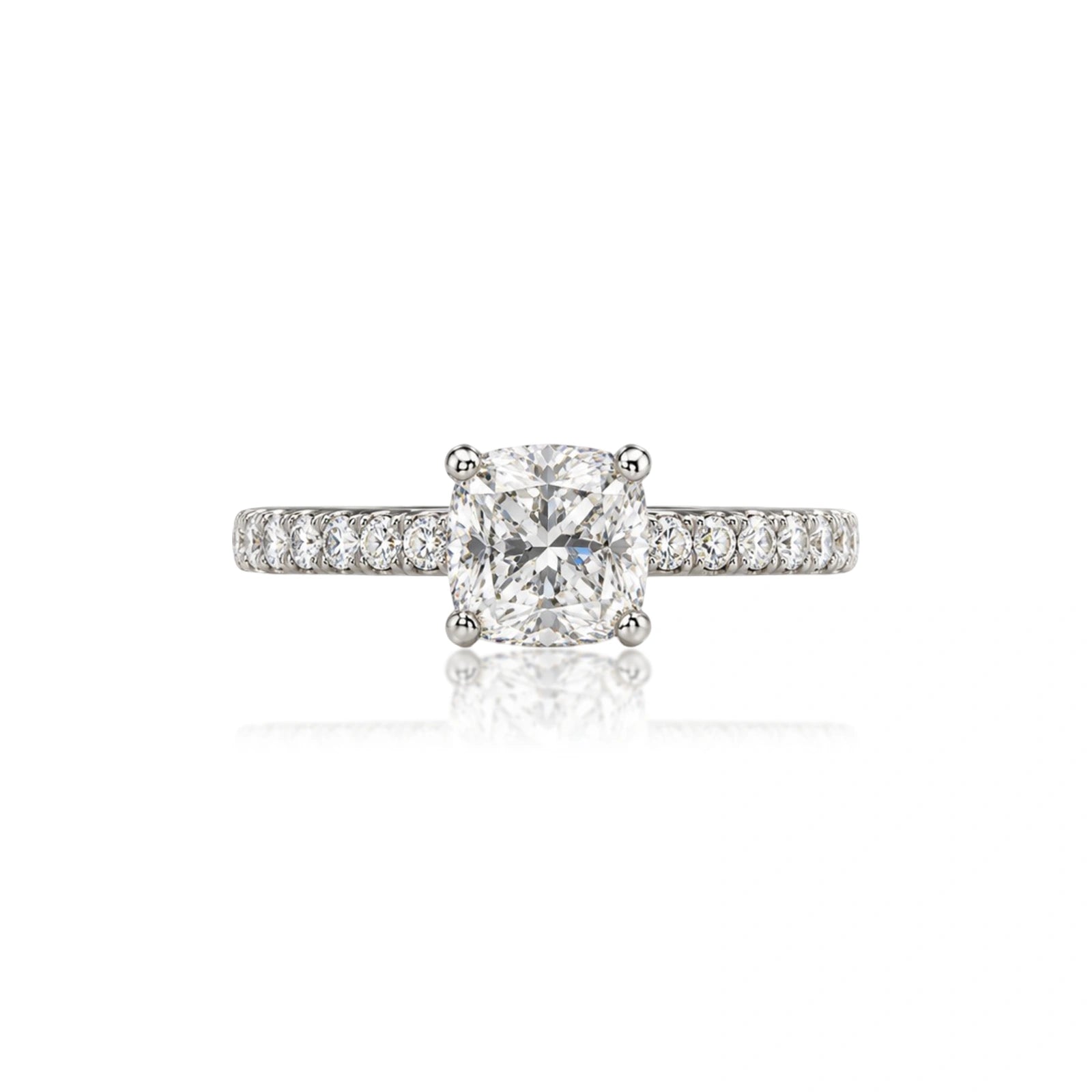 Glamorous 5 Ct Cushion Cut Lab Grown Diamond Rings for Women by Fortune Jewellery
