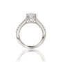 Minimalist Cushion Cut Lab Grown Diamond Rings for Women by Fortune Jewellery