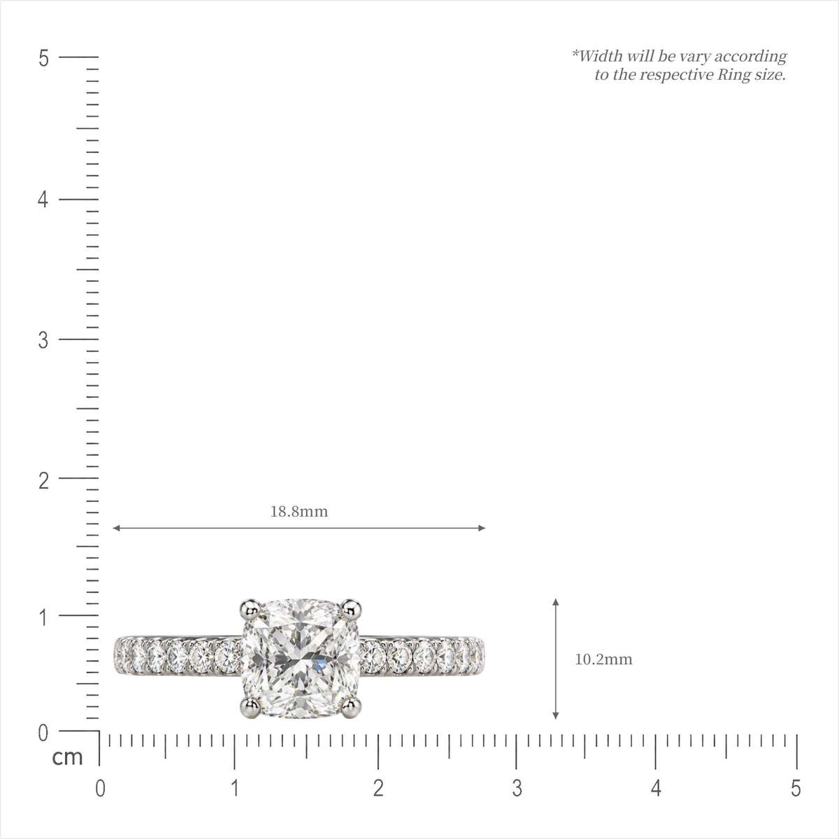 Elegant Cushion Cut Lab Grown Diamond Rings for Women by Fortune Jewellery