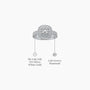 Celestial halo diamond ring descriptive image