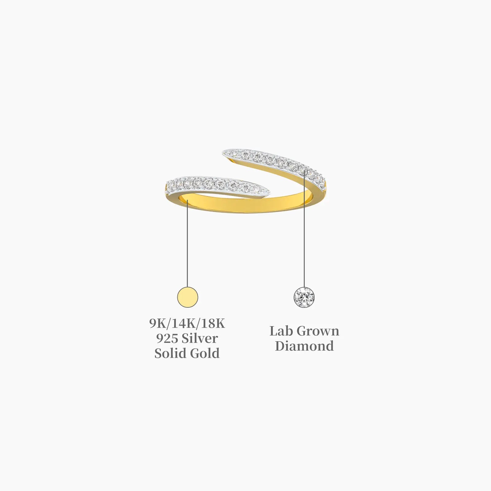 Radiant curve diamond ring descriptive image