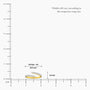 Radiant curve diamond ring scale image