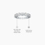 Unique harmony crown diamond band ring descriptive image