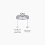Round cluster double band diamond ring descriptive image