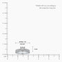 Round cluster double band diamond ring scale image