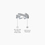 Criss cross diamond band ring descriptive image