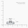 Emerald cut diamond chain ring valentine gift scale image