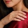 Pear diamond open top ring model image