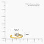 Pear diamond open top ring valentine gift scale image