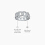 Trending product circular harmony diamond band descriptive image