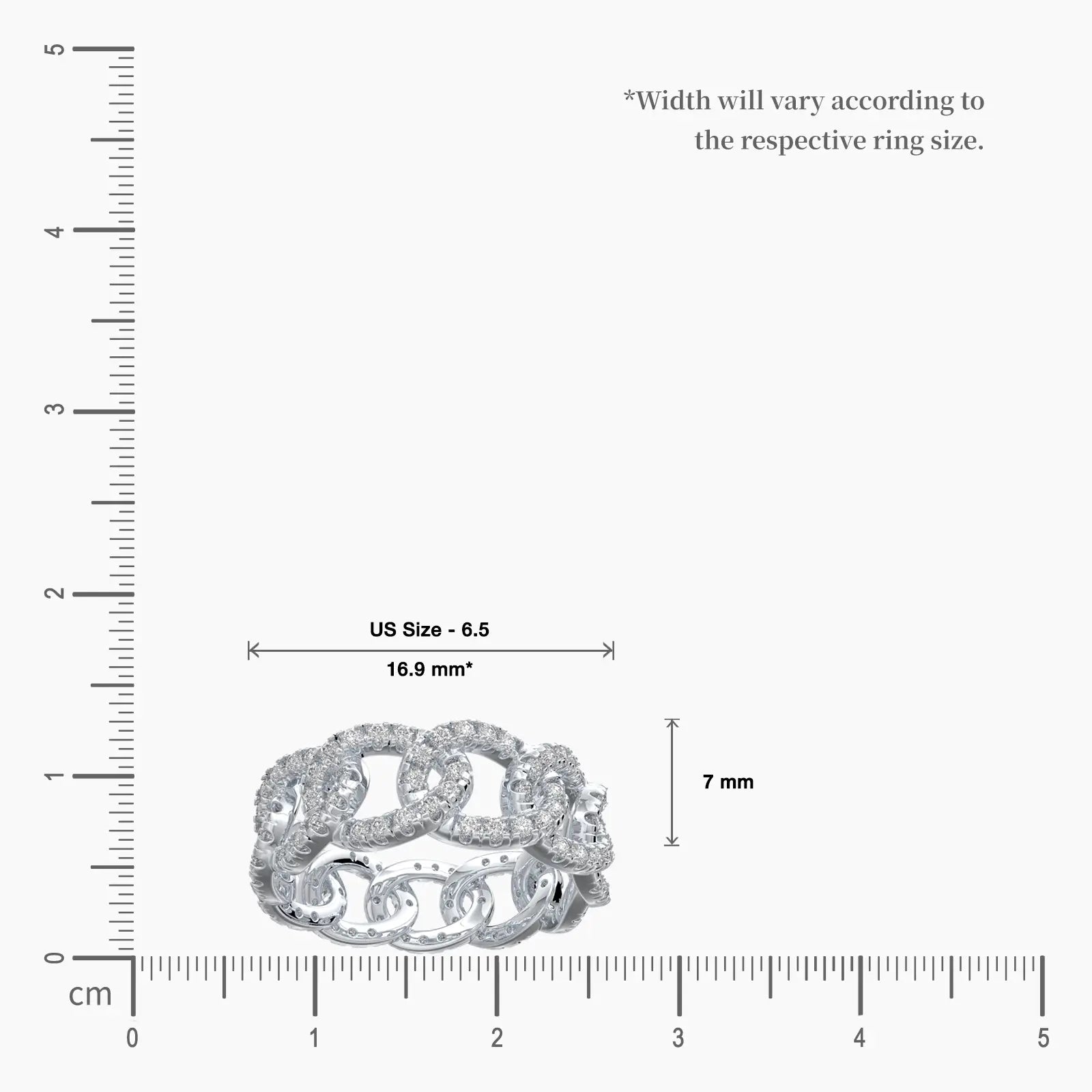 Trending product circular harmony diamond band scale image