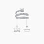 Twist wrap diamond ring valentine gift descriptive image