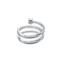 Trending twist wrap diamond ring for women