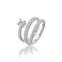  Twist wrap diamond ring for pretty girls

