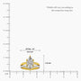 Marquise solitaire layered ring valentine gift scale image
