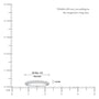Size measurement of June Birthstone Half Eternity Pearl Ring