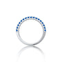White gold stylish september birthstone half eternity london blue topaz ring