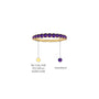Unique february birthstone half eternity amethyst ring descriptive image