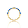 Fortune september birthstone half eternity london blue topaz ring