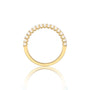Fortune october birthstone half eternity opal ring 