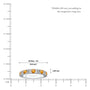 November birthstone citrine rhythm ring with diamonds valentine gift scale image
