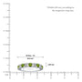 Peridot Rhythm Ring With Diamonds for gifting scale image