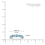 March Birthstone Swiss Blue Topaz Rhythm Ring With Diamonds ring white gold scale image 