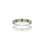 August Birthstone Peridot Rhythm Ring With Diamonds for girls