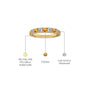 November birthstone citrine rhythm ring with diamonds valentine gift descriptive image