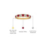 Opaque Ruby Rhythm Ring With Diamonds white gold decriptive image