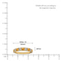 November birthstone citrine rhythm ring with diamonds valentine gift scale image