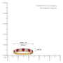Opaque Ruby Rhythm Ring With Diamonds white gold scale image