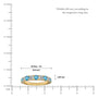 March Birthstone Swiss Blue Topaz Rhythm Ring With Diamonds yellow ring scale image
