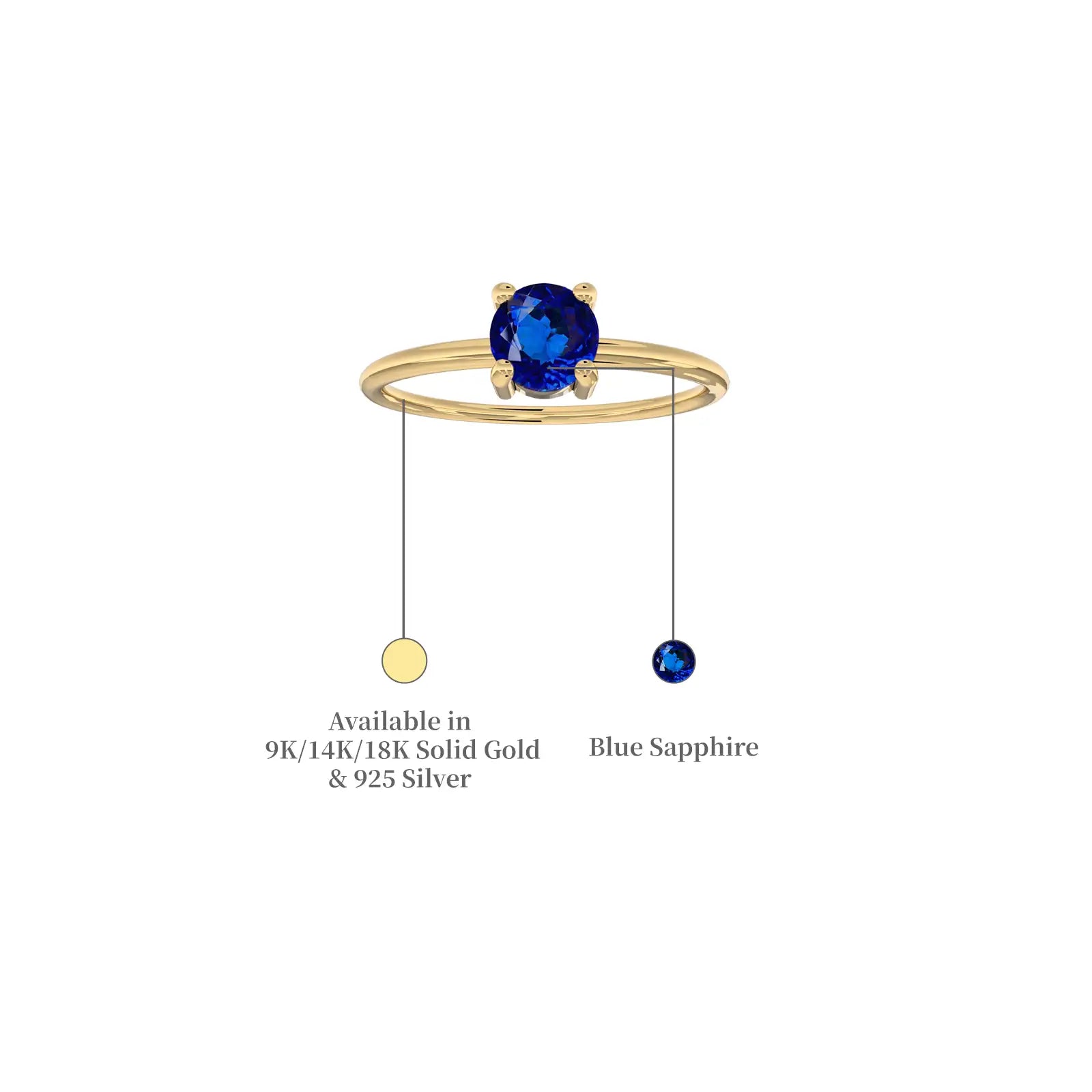 Details of Sapphire rich color symbolism makes it a meaningful gift choice.