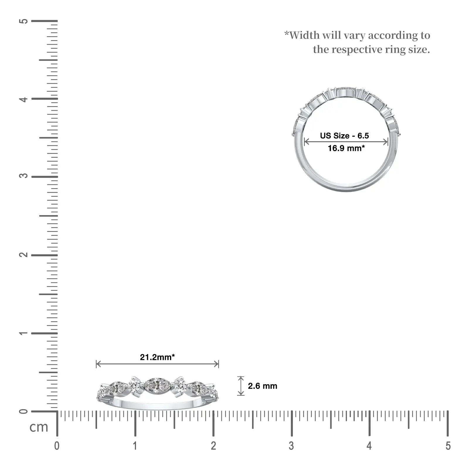 Scale image of Chun 春 Marquise Diamond Ring